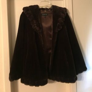 Faux fur jacket coat